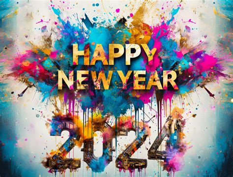 New Year, 2024, Greeting Card Free Stock Photo - Public Domain Pictures