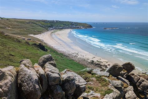 View Over Sennen Beach Cornwall Guide Images