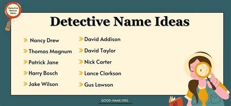 300 Famous Detective Name Ideas Updated 2023 Good Name
