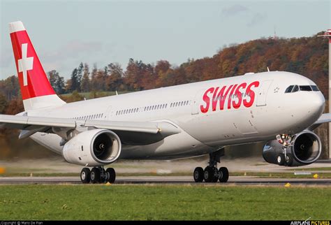 Hb Jhm Swiss Airbus A330 300 At Zurich Photo Id 250504 Airplane