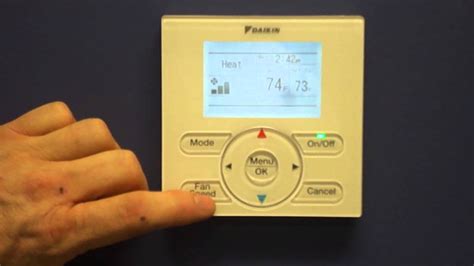 Daikin One Touch Smart Thermostat Manual