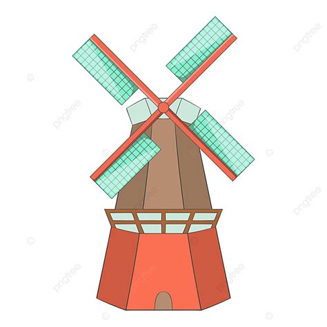 Cartoon Windmill Clipart Transparent PNG Hd Windmill Icon Cartoon