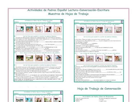 Parenting Activities Spanish Reading-Conversation-Writing ...