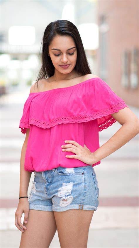 Hot Pink Off The Shoulder Ruffled Summer Top Fashion Tops Cute Outfits