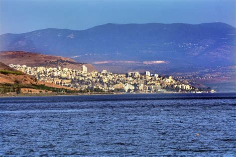 Mare Della Galilea Tiberiade Israele Immagine Stock Immagine Di Città