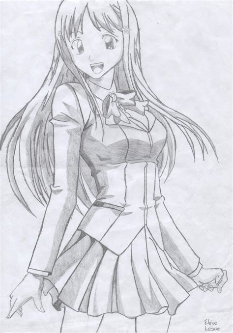 20 Inspiration Full Body Long Hair Full Body Anime Girl Drawing