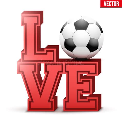 I Love Football Stock Illustration Illustration Of Closeup 10946213