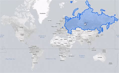 Mapa Interactivo El Tamaño Real De Los Países