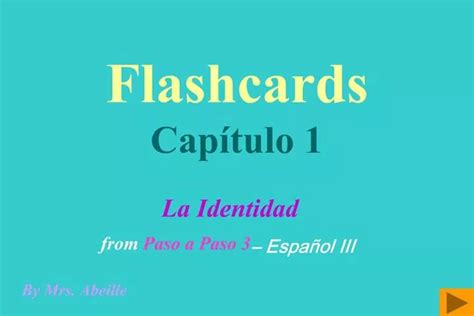 Ppt Flashcards Cap Tulo Powerpoint Presentation Free Download Id