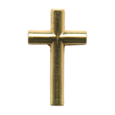 Cross Lapel Pin Gold Plated Mm20 34 Monticelli