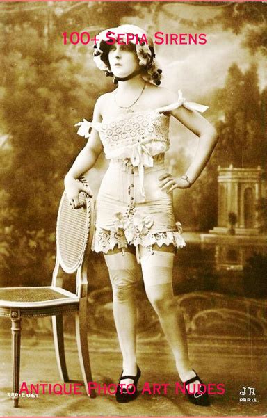 Sepia Sirens Antique Photo Art Nudes