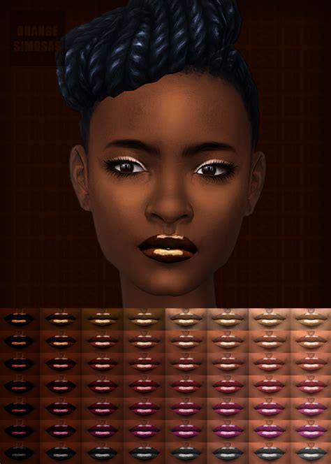Sims 4 Divas Lip Kit Sims Mods Base Colour Melanin Skin Tones