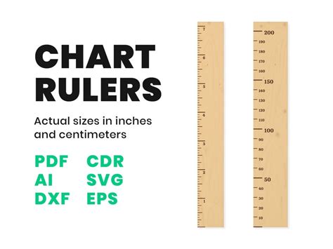 Growth Chart Ruler Svg Laser Cut Template Cnc Cutting File Etsy
