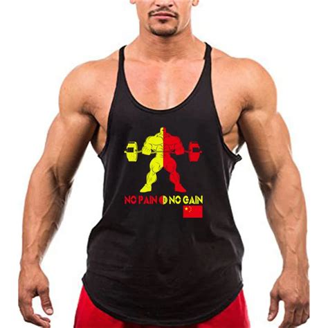 Gym Workout Fashion Men Clothing Tank Top Mens Bodybuilding Muscle