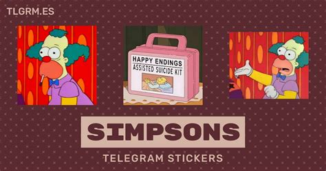 Pack De Stickers Para Telegram Simpsons