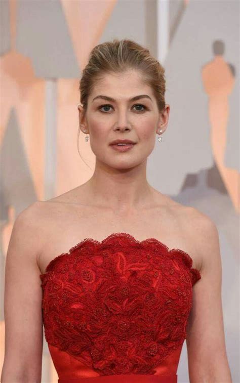 Rosamund Pike At The 87th Academy Awards February 22 2015 Strapless Dress Formal Gorgeous