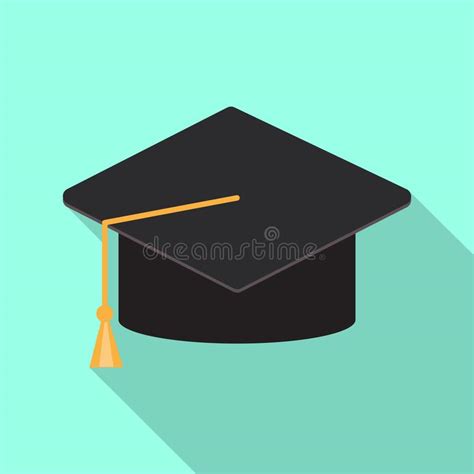 Graduation Cap Or Mortar Board Icon Stock Vector Illustration Of