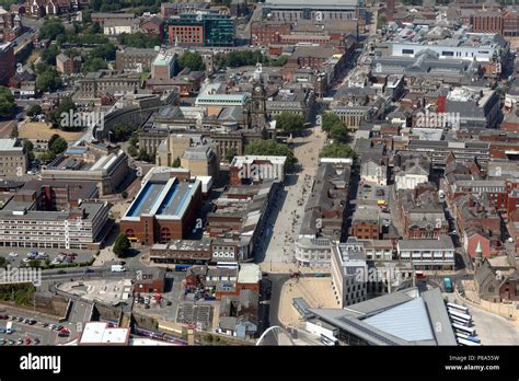 Aerial View Of Bolton Town Centre Greater Manchester But Formerly