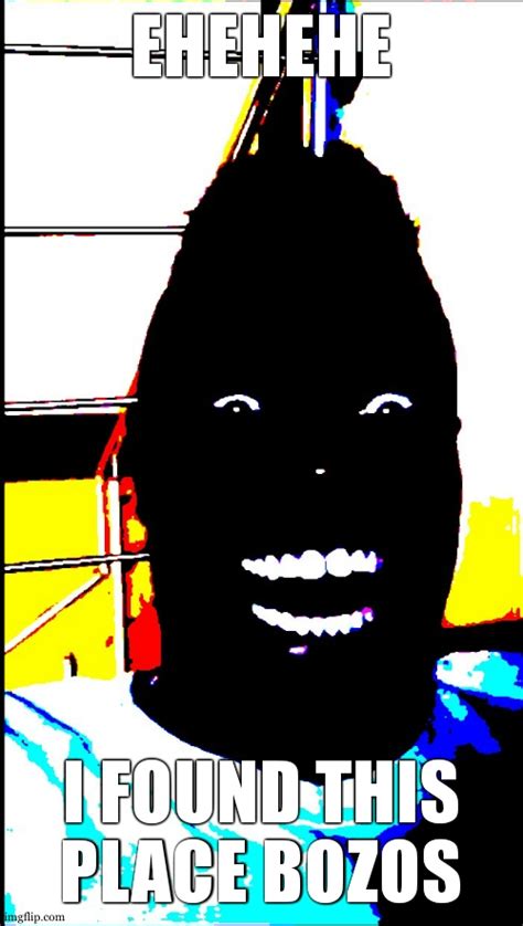 Black Guy Laughing In Dark Deepfried Imgflip