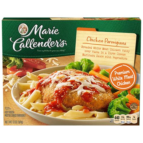 Sales of marie callender's frozen desserts, dinners, and pot pies made $800 million annually as of 2011, making the name of this humble and hardworking baker from california one of the most valuable in the food world. Chicken Parmigiana | Marie Callender's