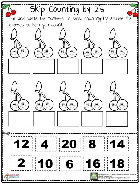 Nice Printable Worksheet For Kids Count By 2s Worksheet Bee Skip