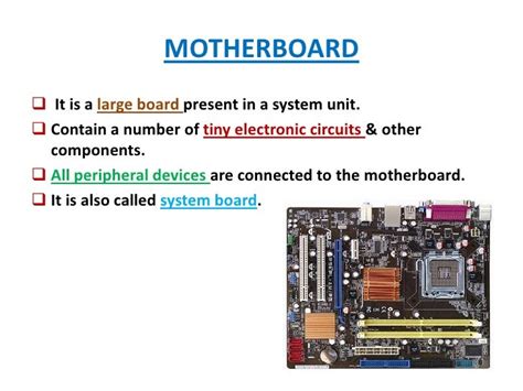 Components Of System Unit