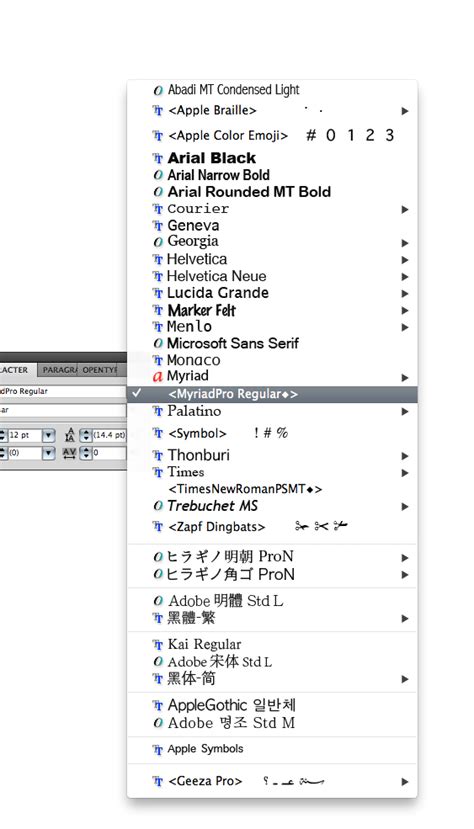 If you don't do this the newly installed font might not show. How do I remove odd entries from Illustrator Font menu ...