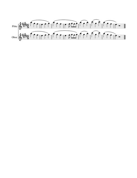 Peer Gynt Suite No1 Op46 Edvard Grieg Sheet Music For Flute Oboe