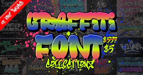 Graffiti Font Collections Bundle Bundle Creative Fabrica