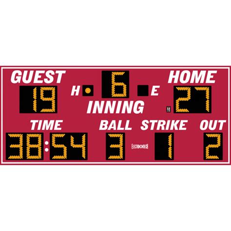 Electro Mech Lx137 Baseball Scoreboards With Bso Digits Pro Sports Equip