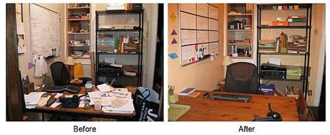 From Cluttered To Coordinated A Home Office Makeover
