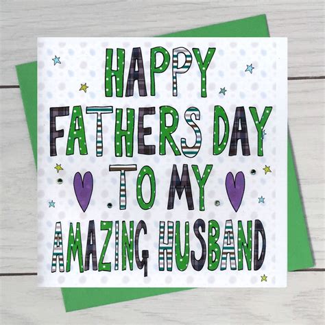 Personalised Husband Fathers Day Book Card By Claire Sowden Design
