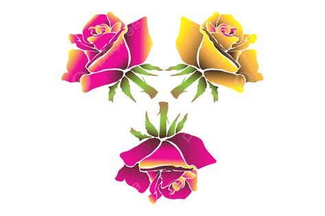 Gambar Vektor Mawar Yang Elegan Mawar Vektor Bunga Png Dan Vektor