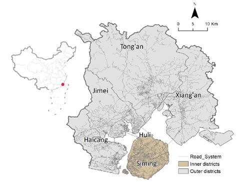 Districts And Areas Of Xiamen City Download Scientific Diagram