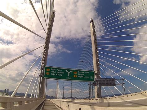 Tercetusnya idea pembinaan jambatan pulau pinang 1985. Perfect view from the middle of second bridge - Jambatan ...