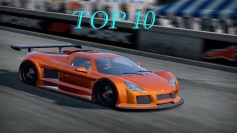 Need For Speed Shift 2 Unleashed Top 10 Cars Youtube