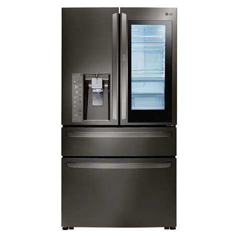 lg electronics 30 cu ft 4 door french door refrigerator with instaview door in door in black