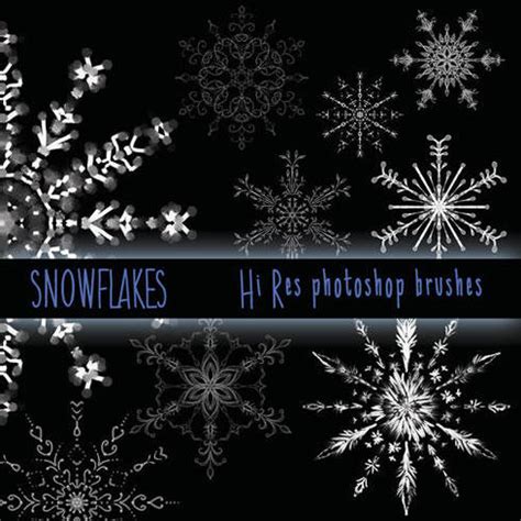 You can use it on several layers playing with. Hi Res Snowflake Brushes | Free Photoshop Brushes at ...