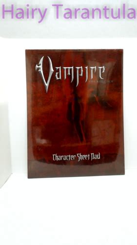 Vampire The Requiem Character Sheet Pad 9781588465986 Ebay