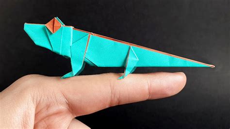 Origami Lizard How To Make A Paper Lizard 【weesel】 Youtube