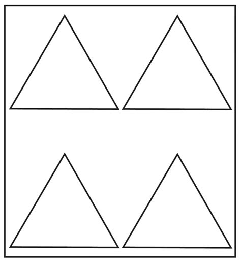 Printable Triangles Printable Templates