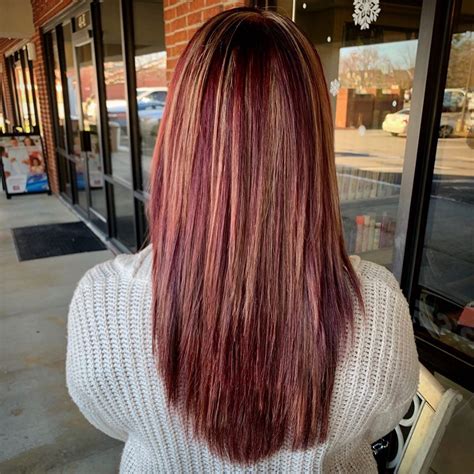 Hair Colors With Red And Blonde Highlights