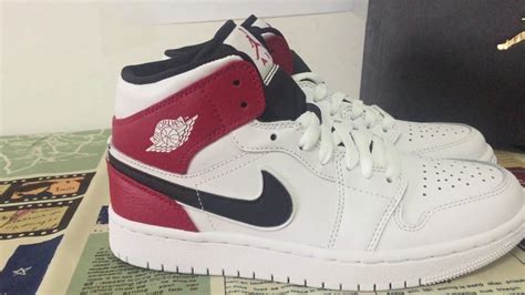 1 mid canyon rust burgundy pink (w). Air Jordan 1 Mid White/Gym Red-Black review&on-feet - YouTube