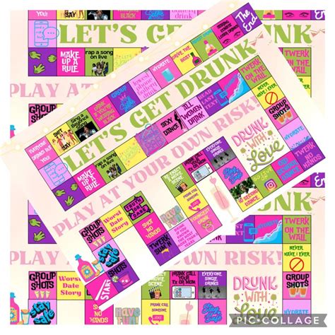 Adult Drinking Board Game Drinking Game Girls Night Out Board Game