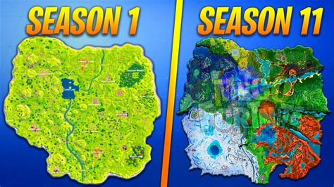 The fortnite map has evolved much with every season, and each update brings new locations and small or significant changes to the map. Evolution of the entire Fortnite island (Season 1-11 ...