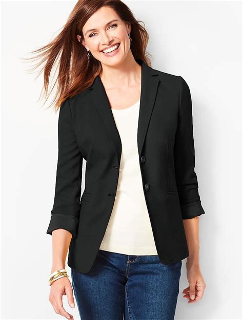 talbots bi stretch wool blazer in black liked the green so much nov 2018 100 wool