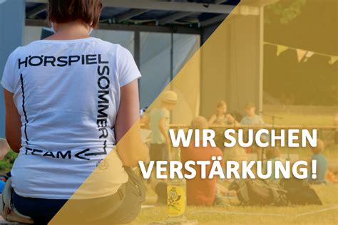 Wir Suchen Verstärkung Für Unser Team — Hörspielsommer Leipzig