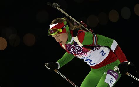 Relay Concludes Womens Biathlon At Sochi Olympics