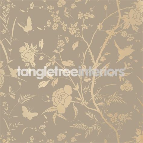 Liang Wallpaper From Thibaut T36176 Grey And Metallic Gold Metallic