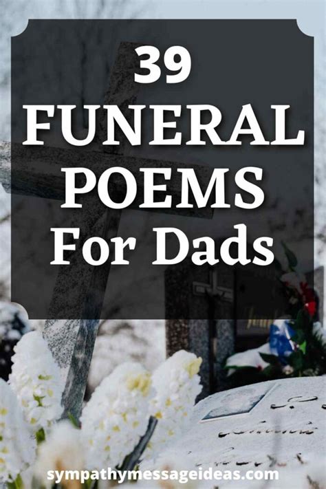 39 Moving Funeral Poems For Dads Sympathy Message Ideas